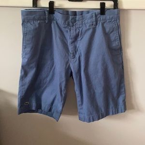 Men’s Lacoste flat front shorts